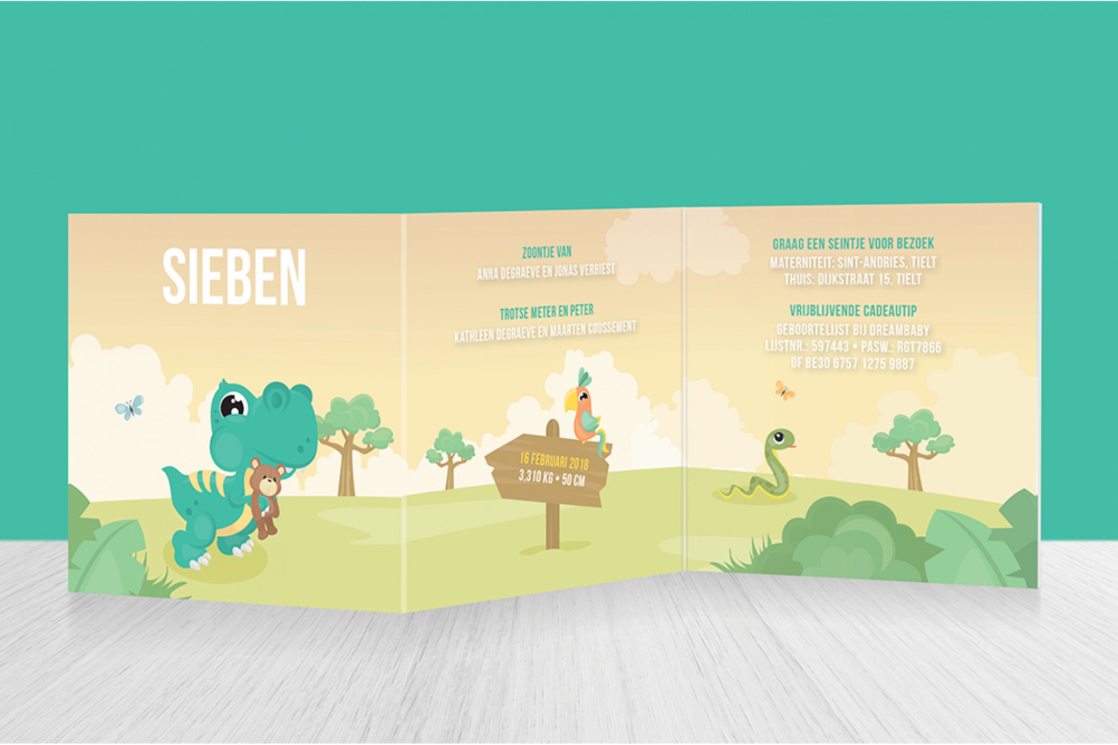 Dino in landschap